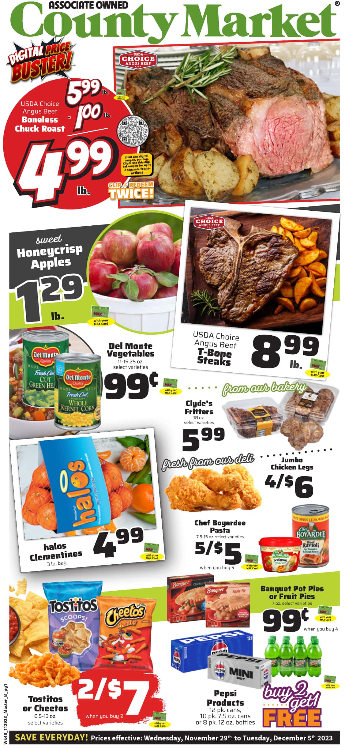 County Market Weekly Ad November 29 to December 5, 2023 1 – county market ad 1 3