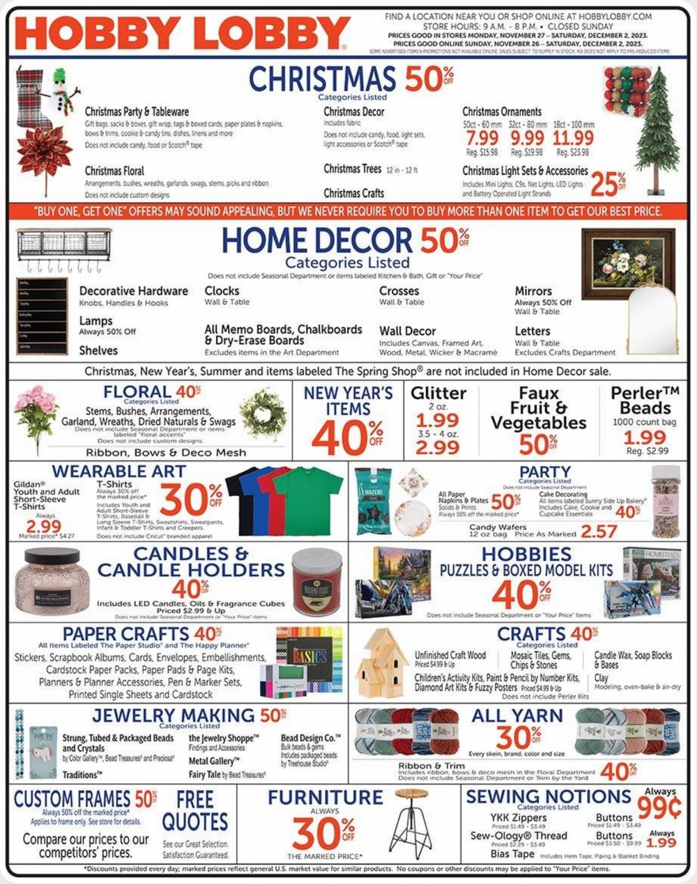 Hobby Lobby Weekly Ad December 17 to December 23, 2023 1 – hobby lobby ad 4