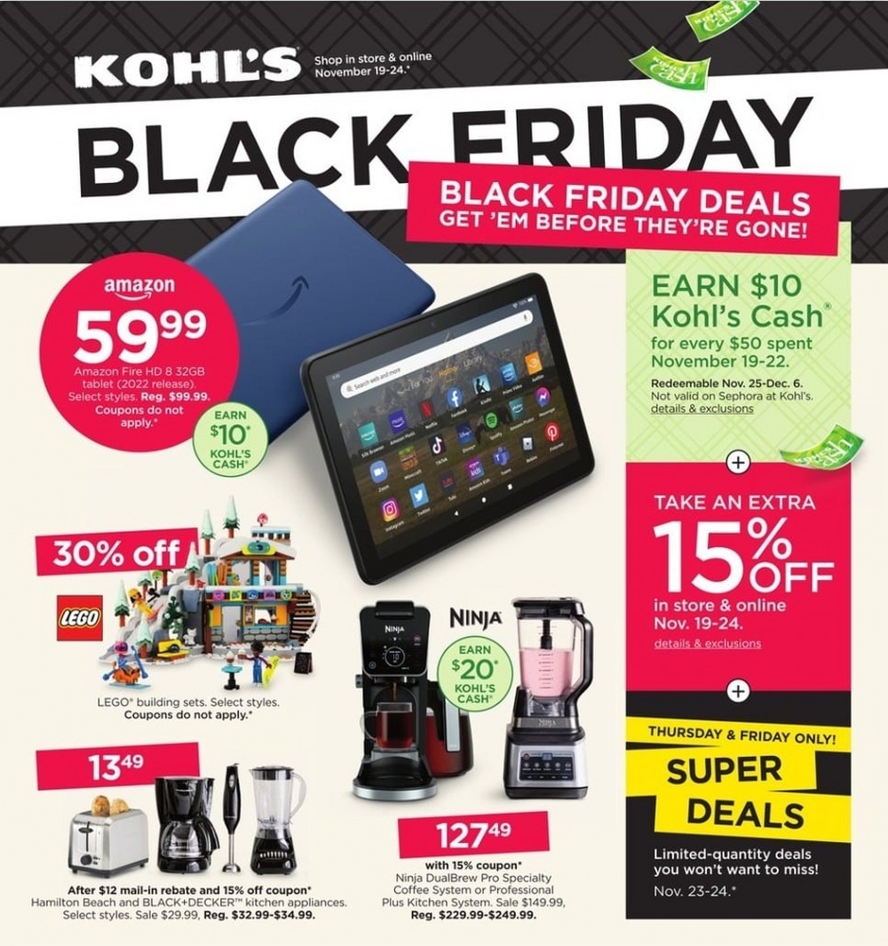 Kohl's Black Friday Deals 2023 1 – kohls ad nov 19 24 1