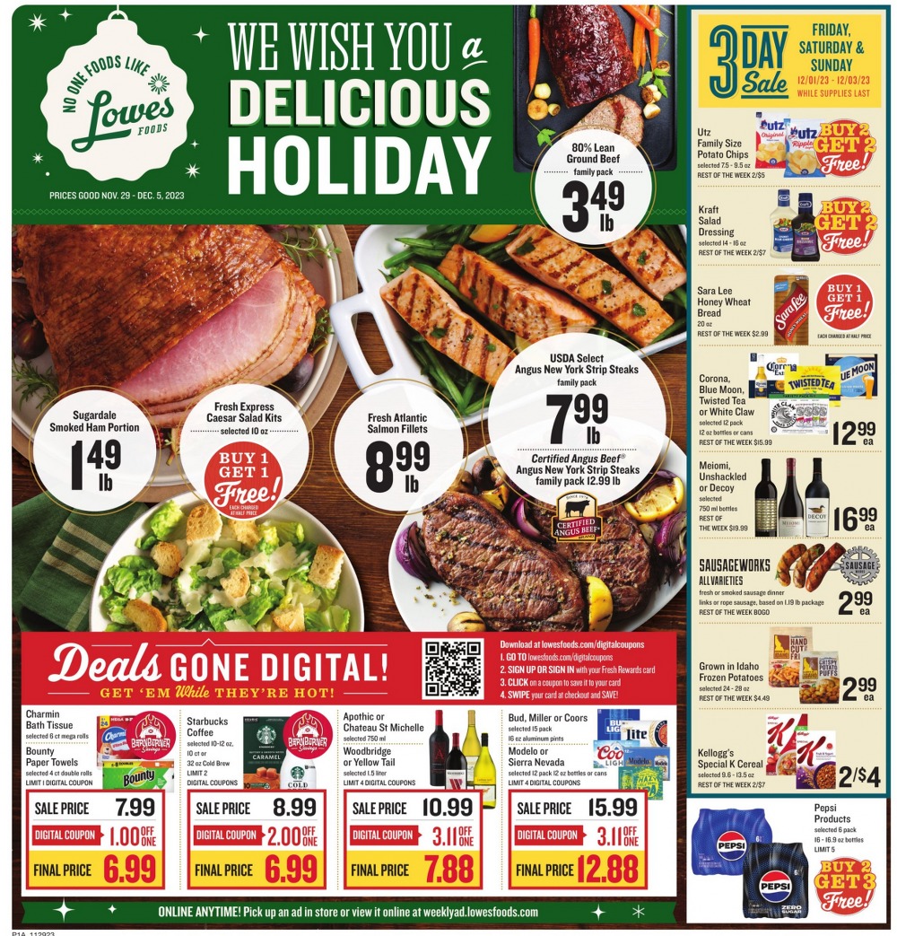 Lowes Foods Weekly Ad November 29 to December 5, 2023 1 – lowes foods ad 1 3