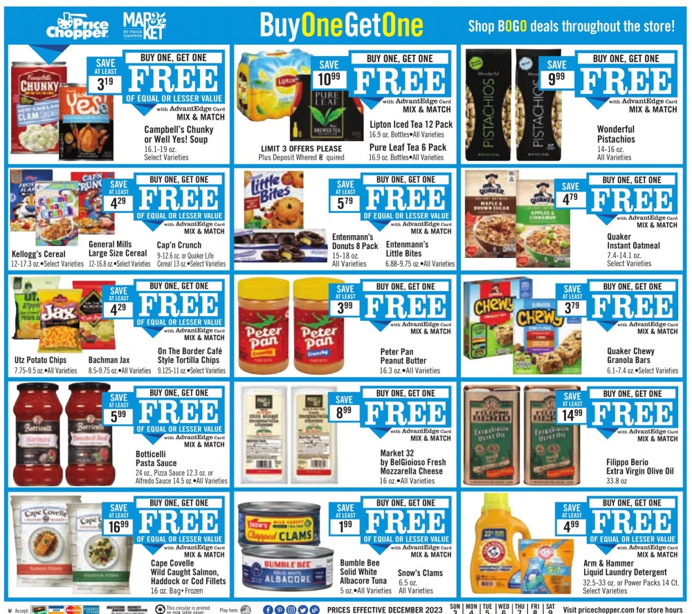 Price Chopper Weekly Ad December 3 to December 9, 2023 1 – price chopper ad 1 3