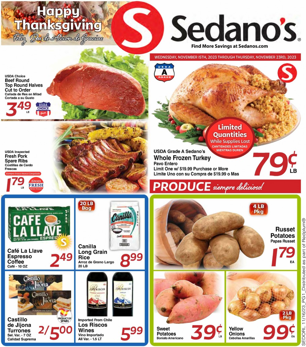 Sedano’s Black Friday Deals 2023 1 – sedanos ad 1 2