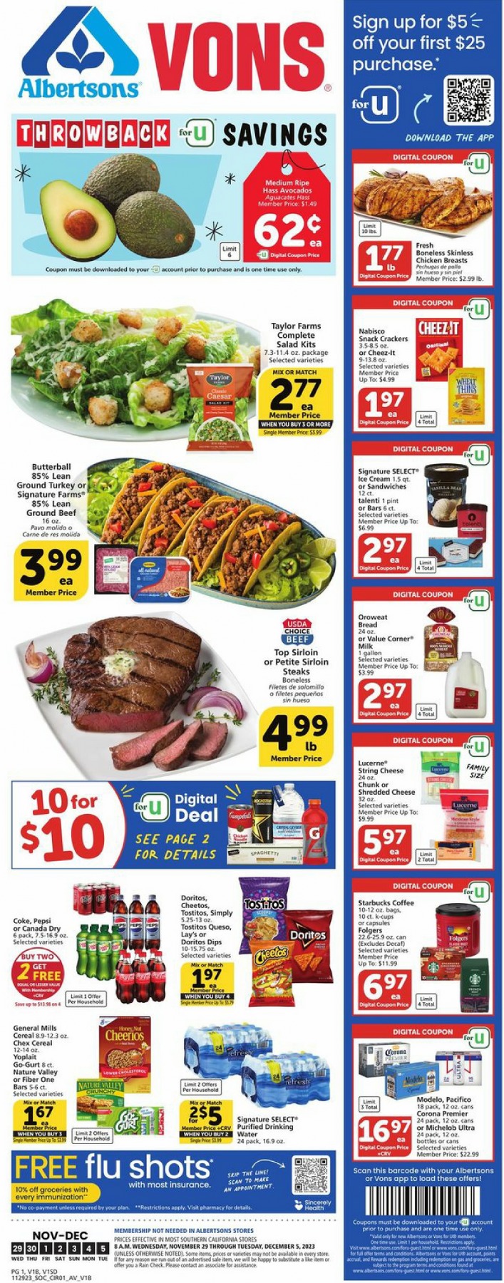 Vons Weekly Ad November 29 to December 5, 2023 1 – vons ad 1 3