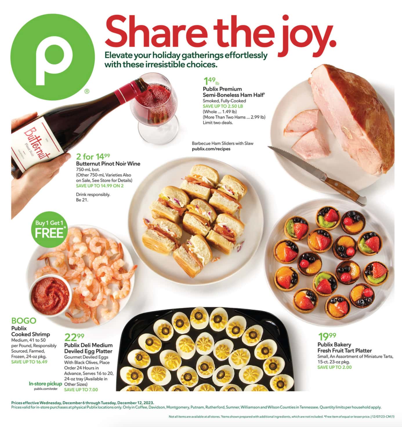 Publix Weekly Ad December 6 to December 12, 2023 1 – publix ad 1