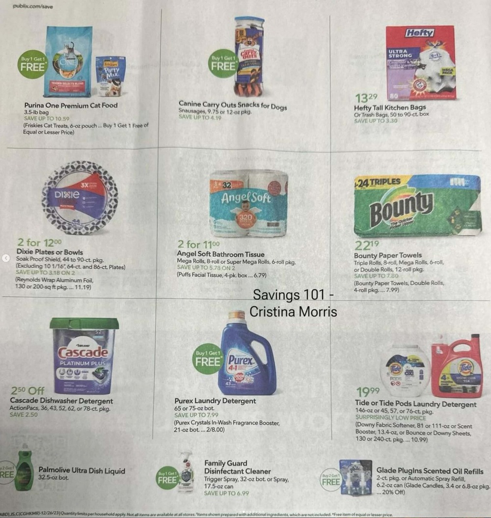 Publix Weekly Ad December 26 to January 1, 2024 CurrentweeklyAds
