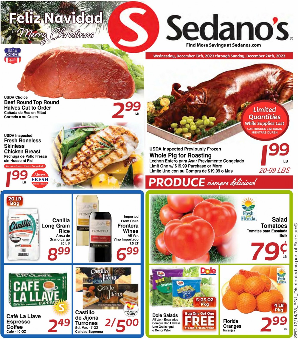 Sedano’s Christmas Deals 2023 1 – sedanos ad 1 1