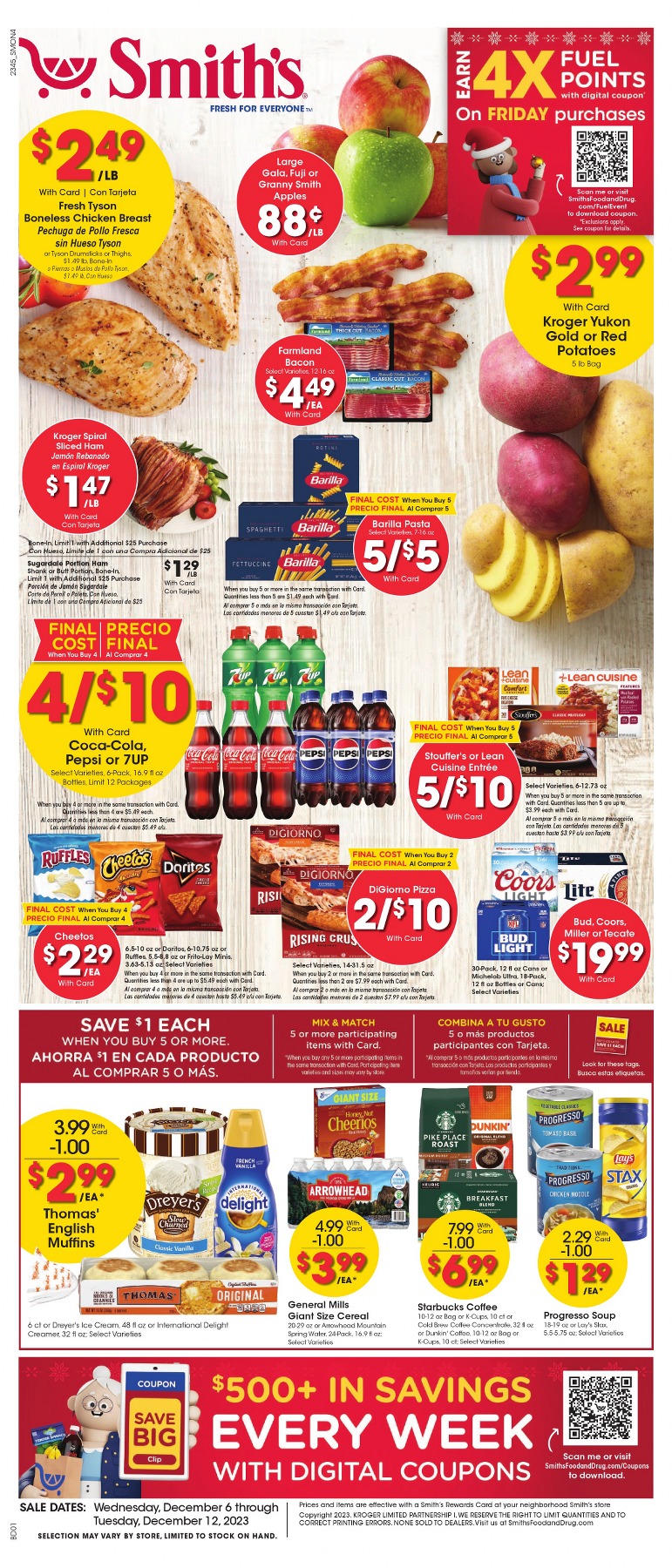 Smith's Weekly Ad December 6 to December 12, 2023 1 – smiths ad 1
