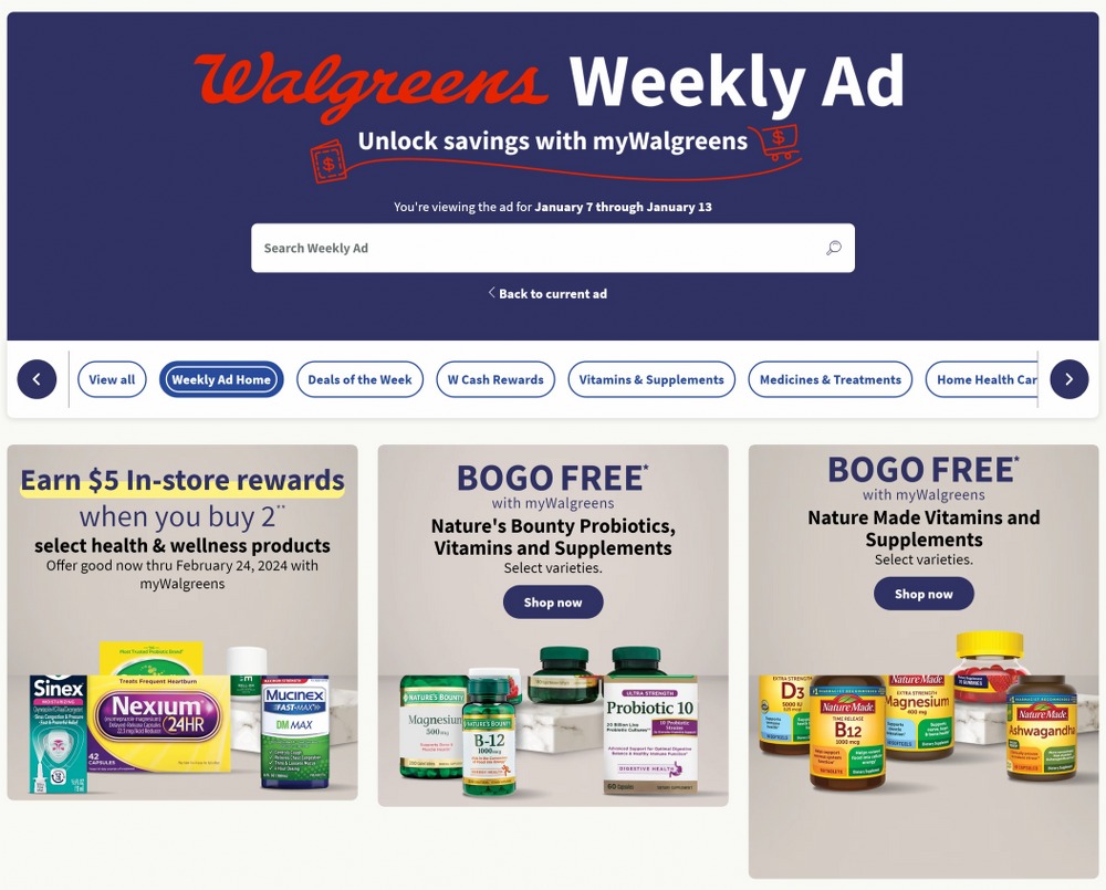 Walgreens Weekly Ad January 21 to January 27, 2024 WeeklyAdFlyers