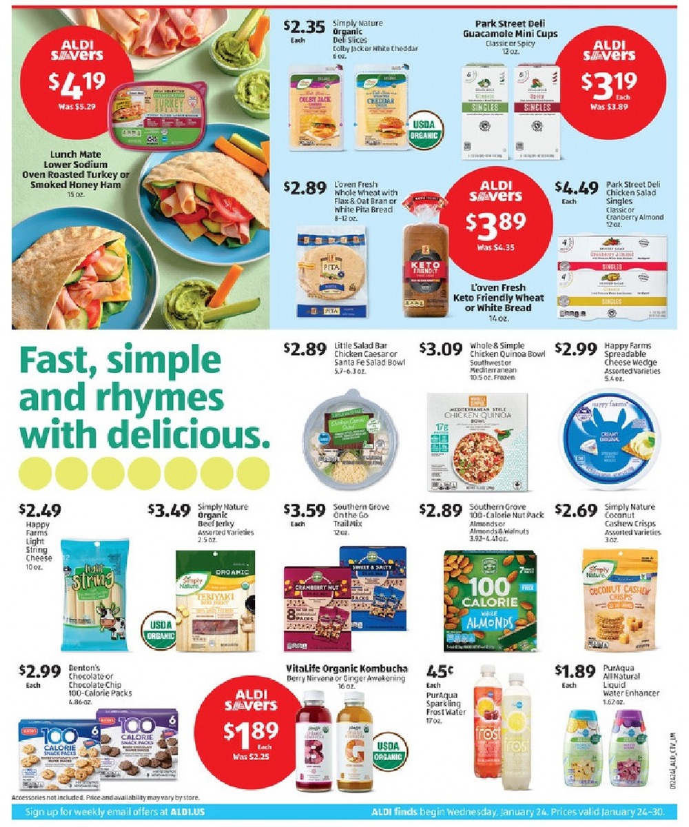 Aldi Weekly Ad January 24 to January 30, 2024