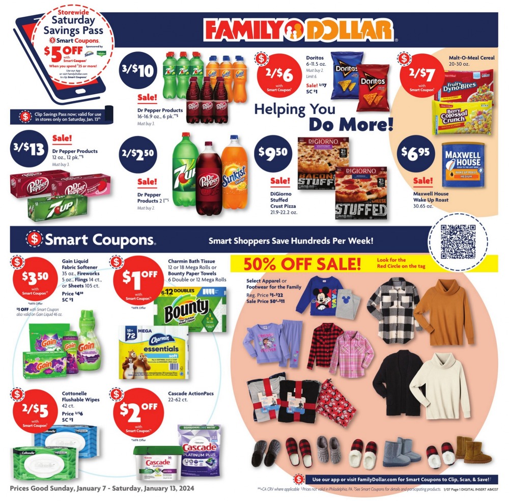 Family Dollar Weekly Ad January 21 To January 27 2024 WeeklyAdFlyers   Family Dollar Ad 1 