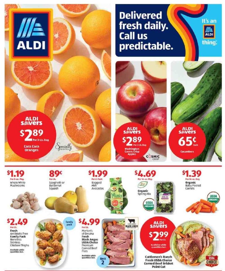 Aldi Weekly Ad February 28 to March 5, 2024