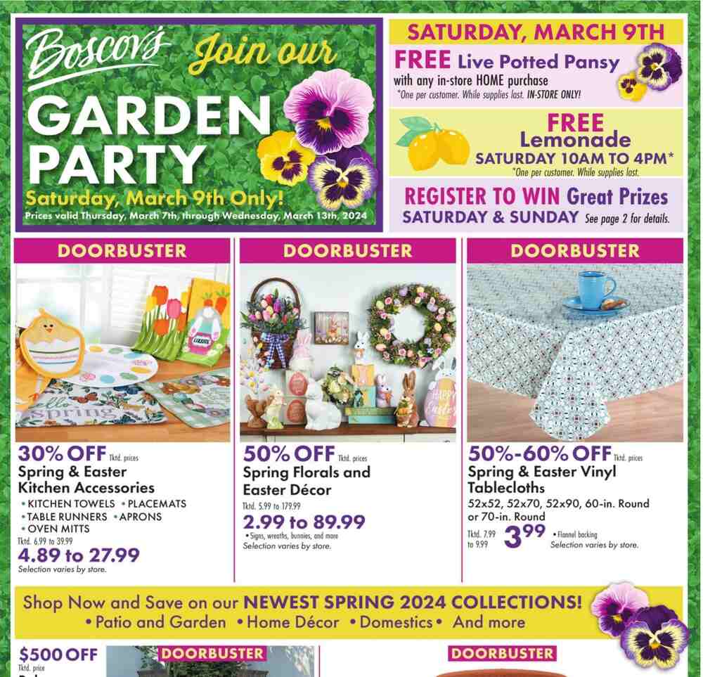 Boscov's Weekly Ad March 7 to March 13, 2024