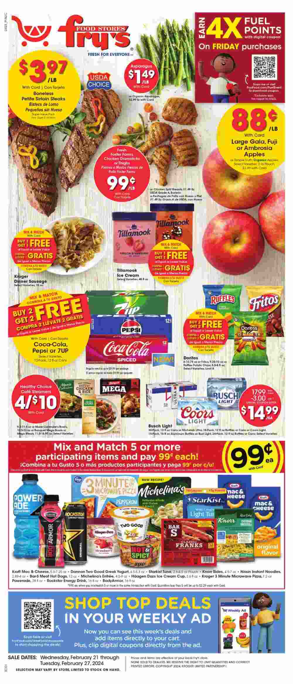 Fry's Food Weekly Ad February 21 to February 27, 2024 1 – frys ad 1 3