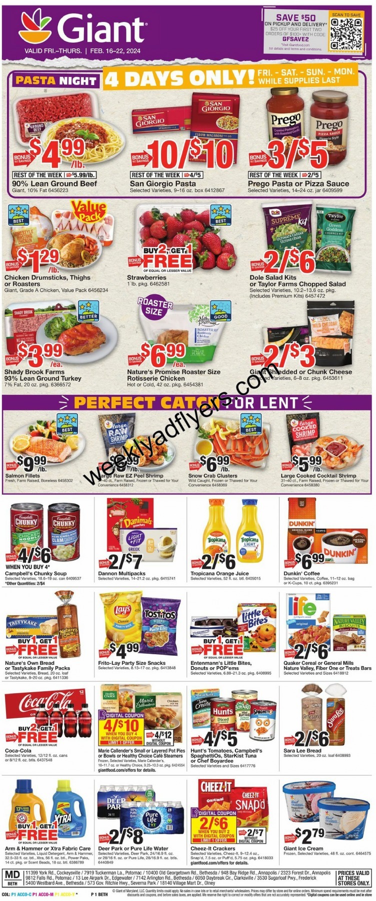 Giant Food Weekly Ad February 16 to February 22, 2024 1 – giat food ad 1