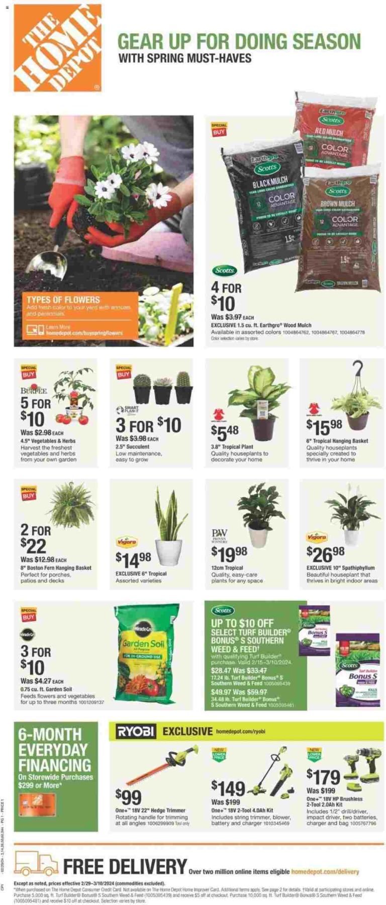 Home Depot Weekly Ad February 29 to March 6 2024