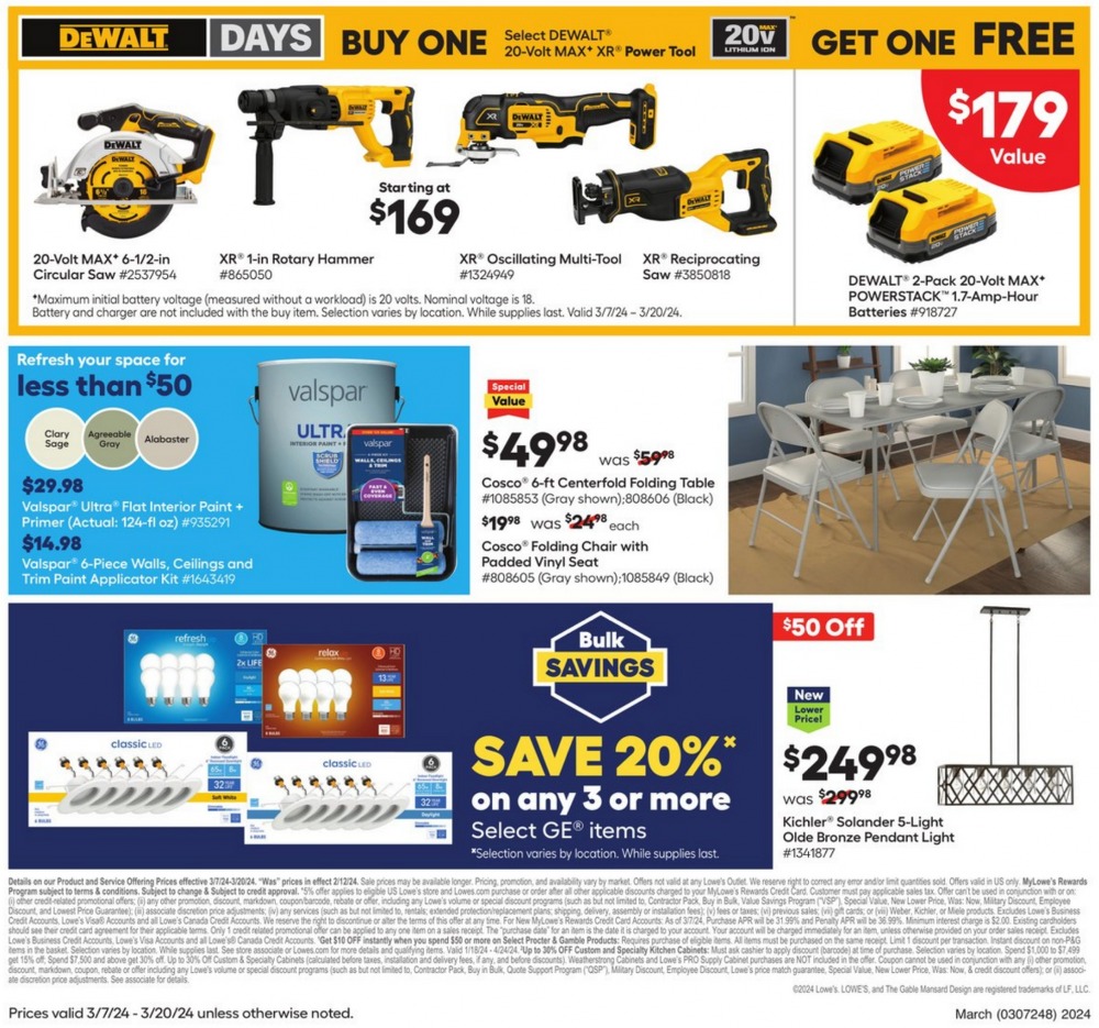 Lowe's Weekly Ad March 7 to March 13, 2024