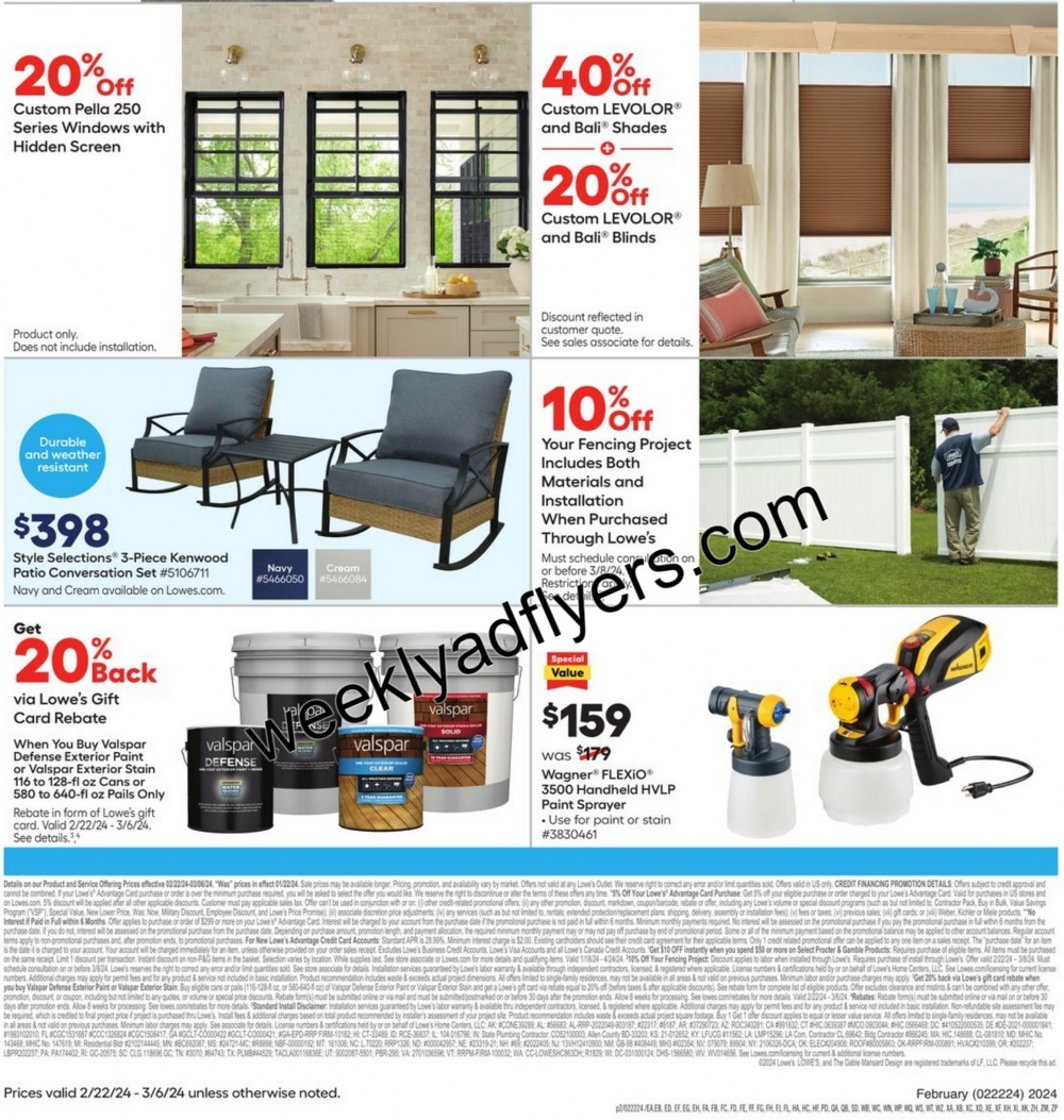 Lowe's Weekly Ad February 29 to March 6 2024