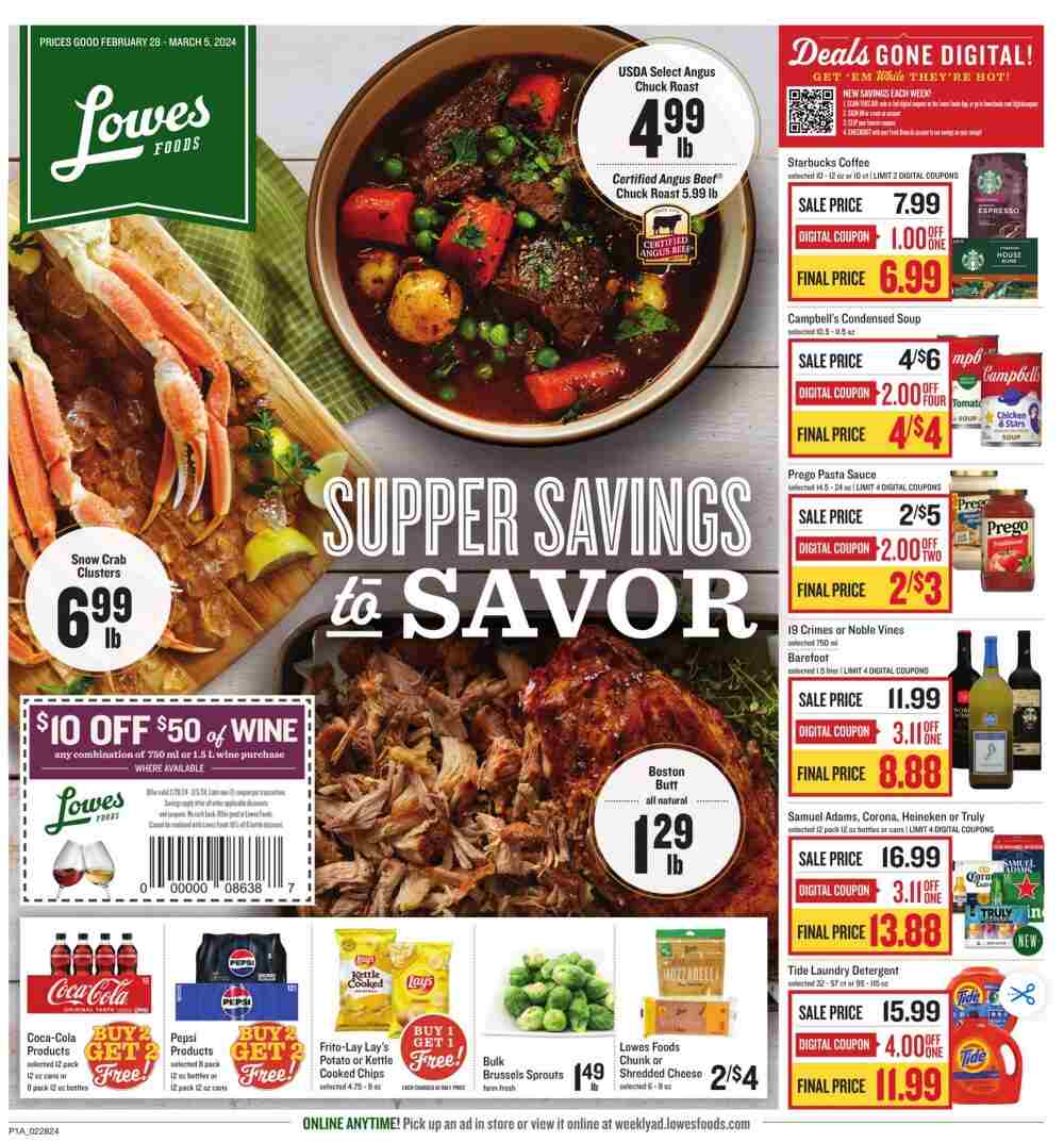 Lowes Foods Weekly Ad February 28 to March 5 2024