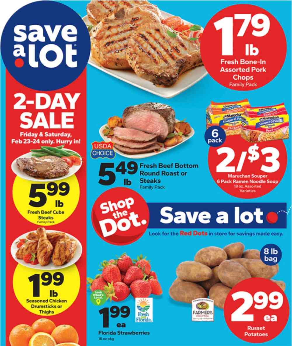 Save A Lot Weekly Ad February 21 to February 27, 2024 1 – save alot ad 1 1