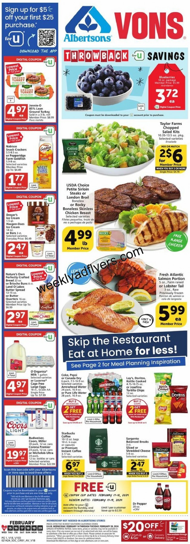 Vons Weekly Ad February 14 to February 20, 2024 1 – vons ad 1 1