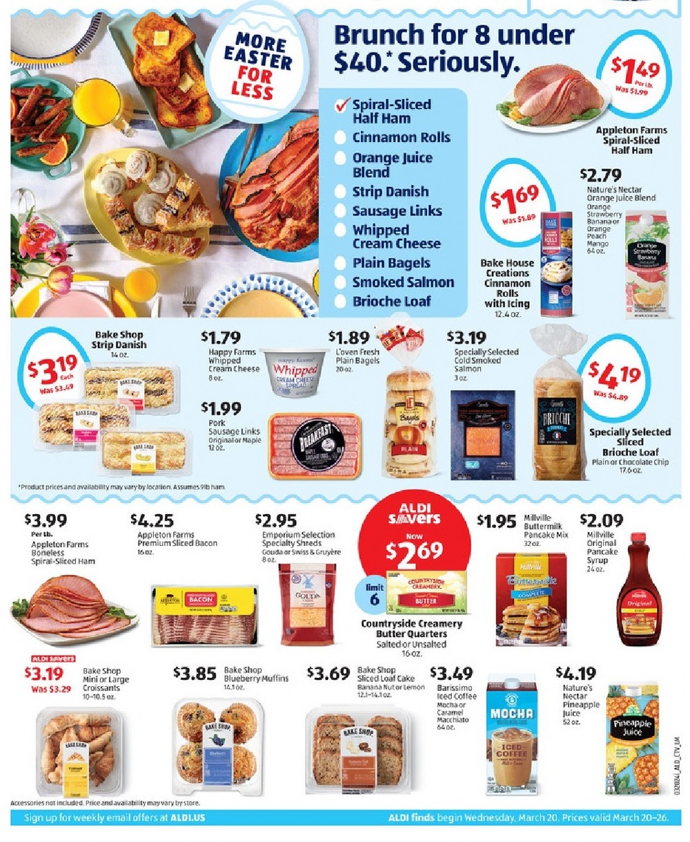 Aldi Weekly Ad March 20 to March 26, 2024