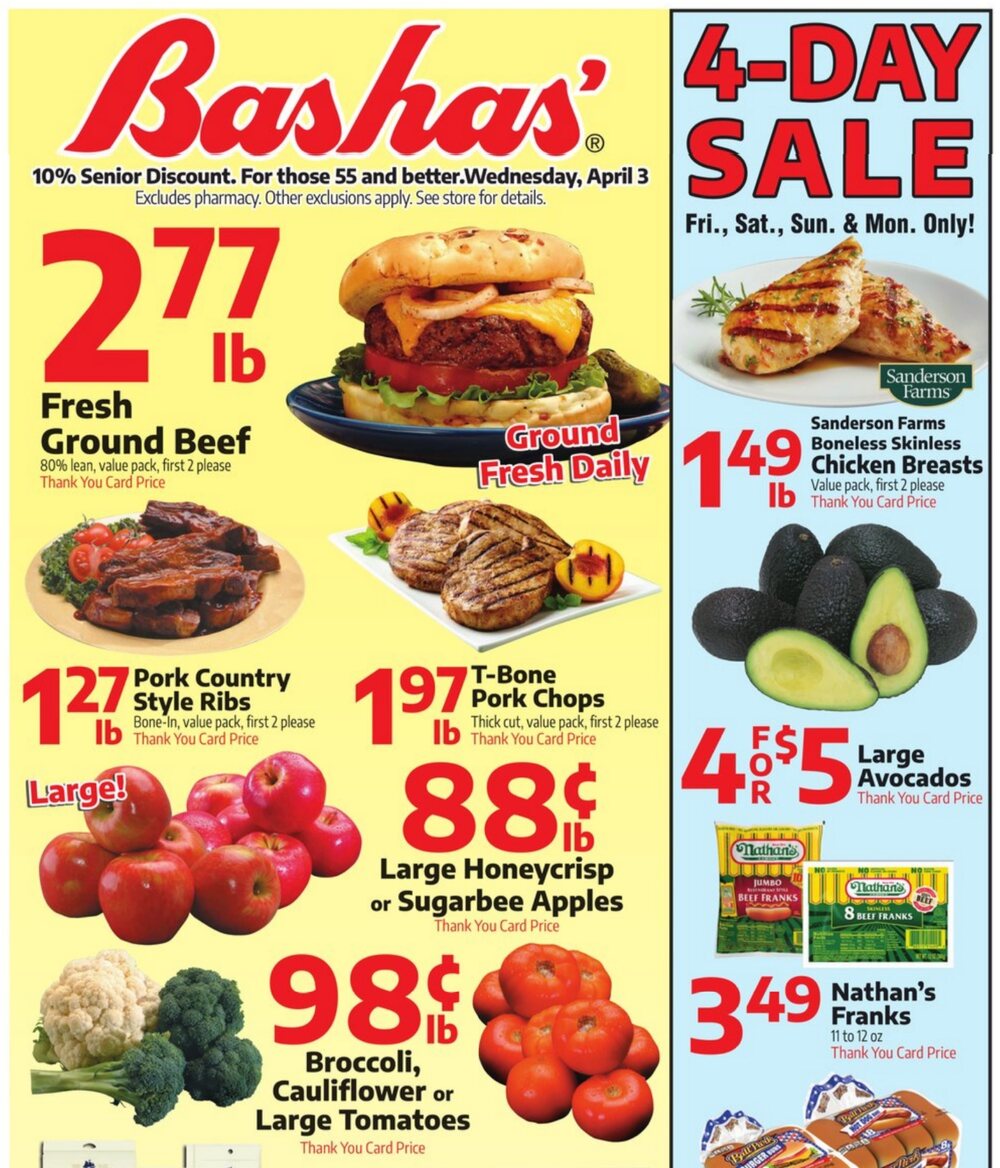 Bashas Weekly Ad April 3 to April 9 2024