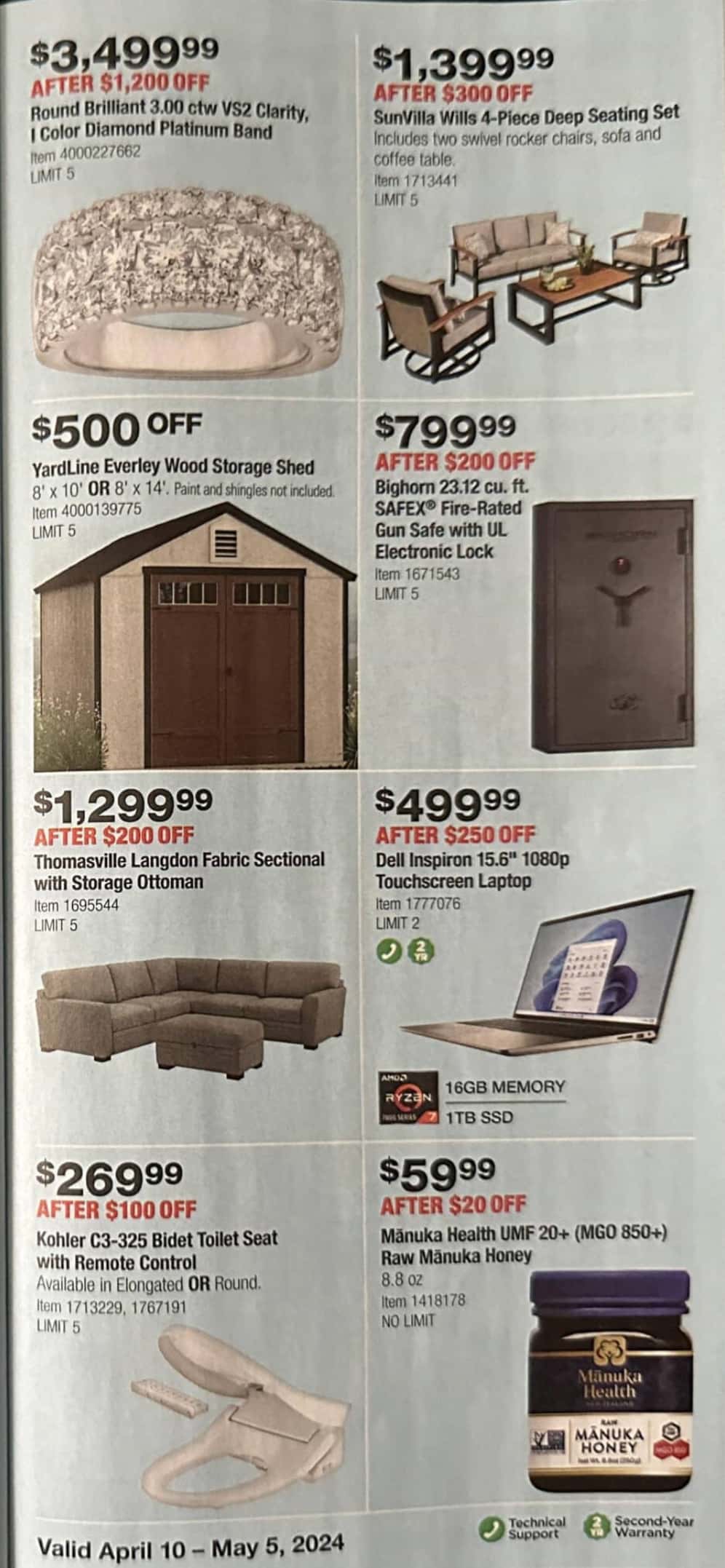 Costco Ad April 24 to May 5 2024