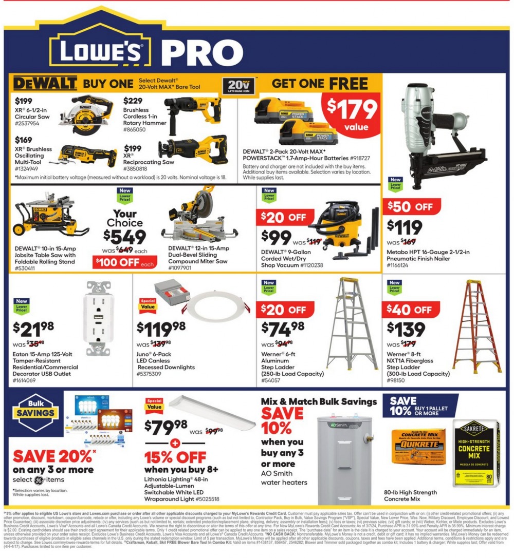 Lowe's Weekly Ad April 11 to April 17 2024