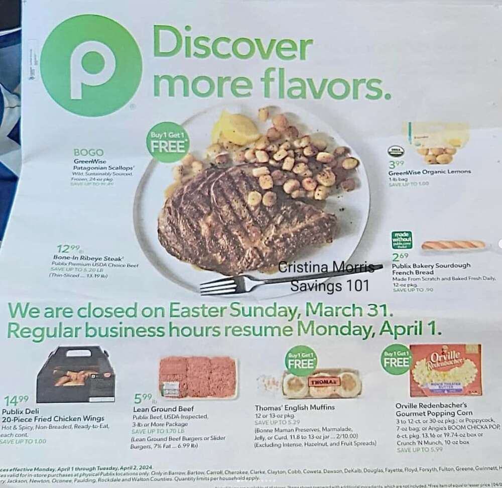 Publix Weekly Ad March 27 to April 2 2024