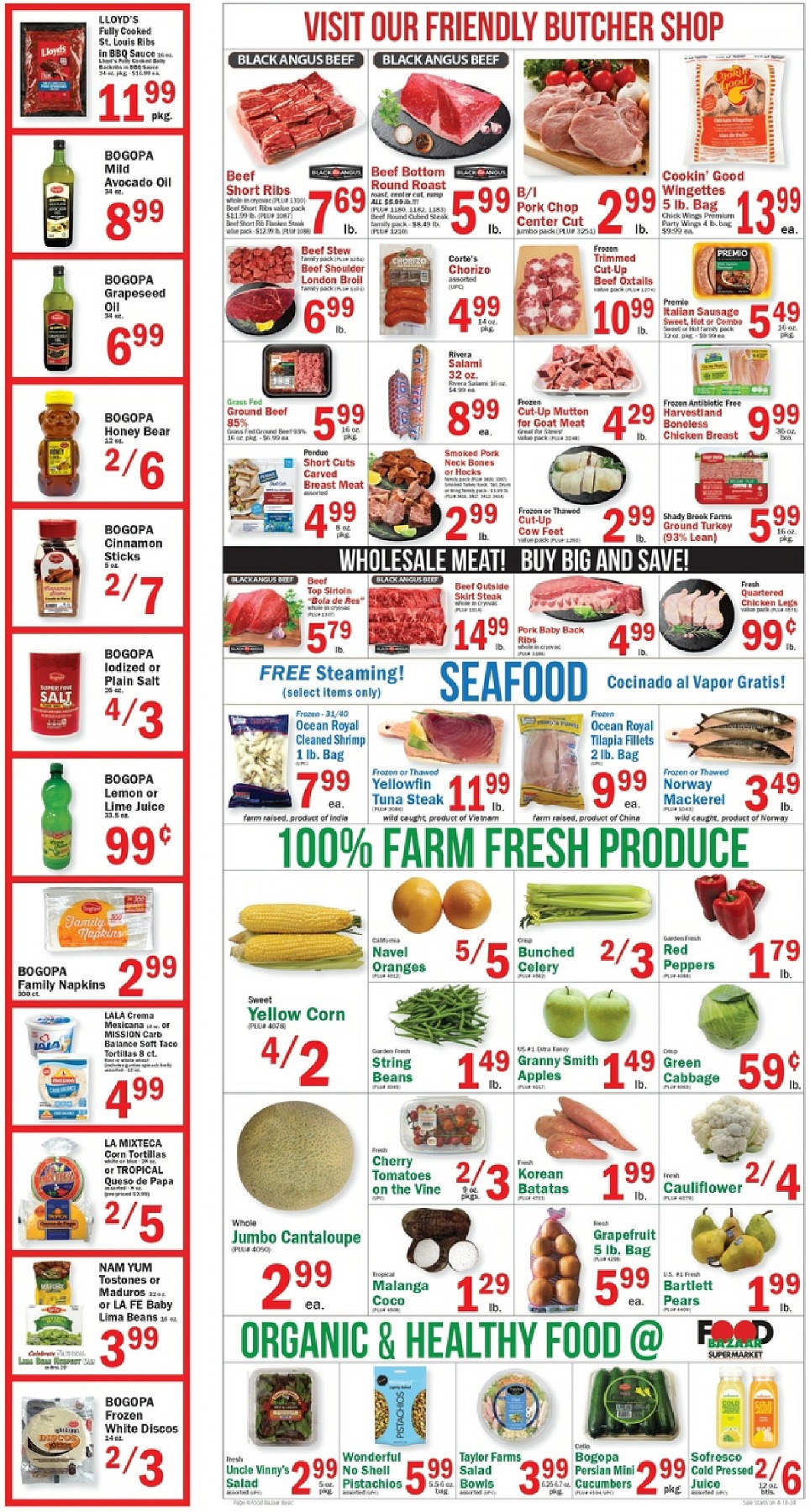Food Bazaar Weekly Ad April 25 to May 1 2024 ad preview