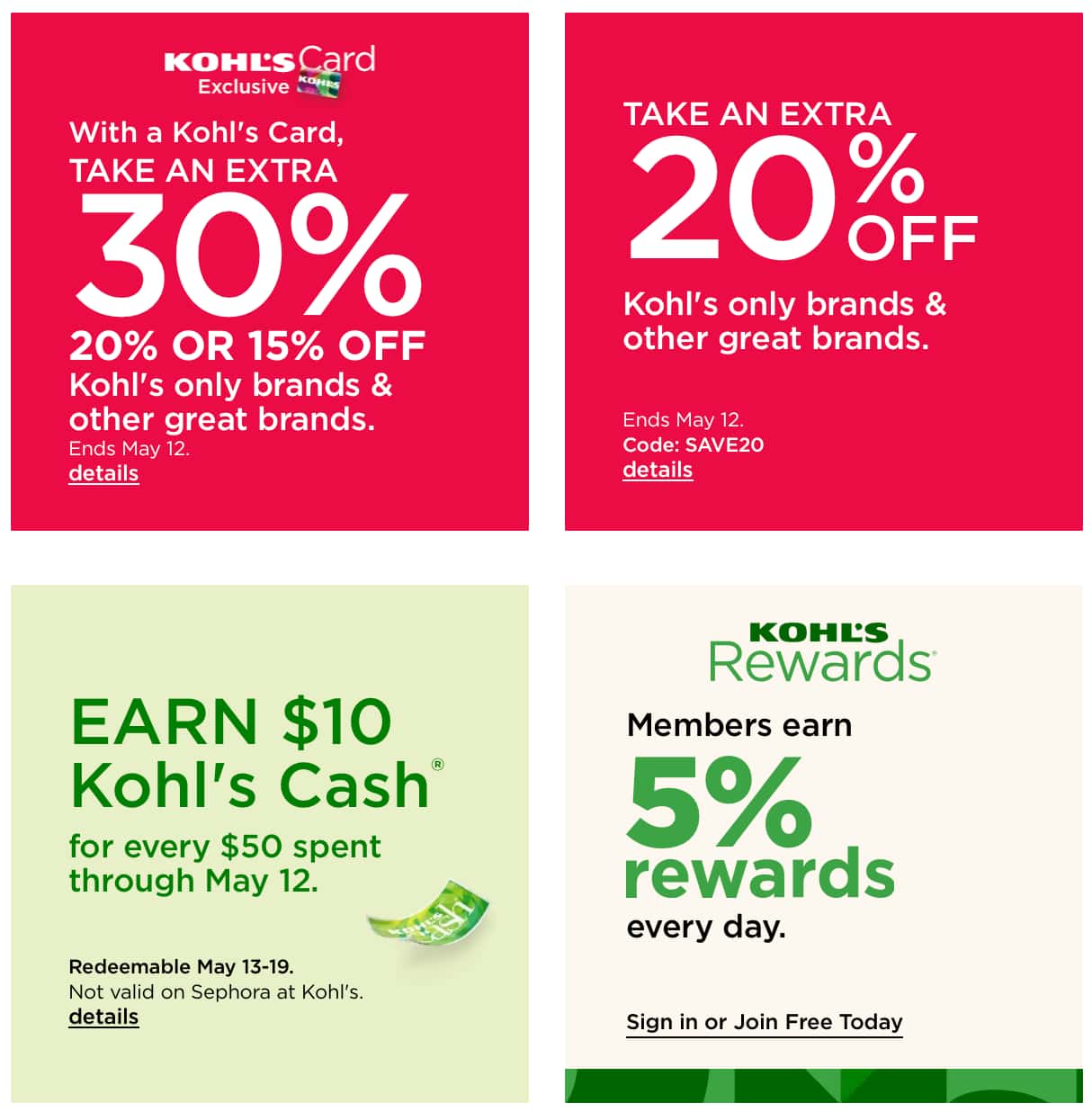 Kohl's Ad May 8 to May 14 2024