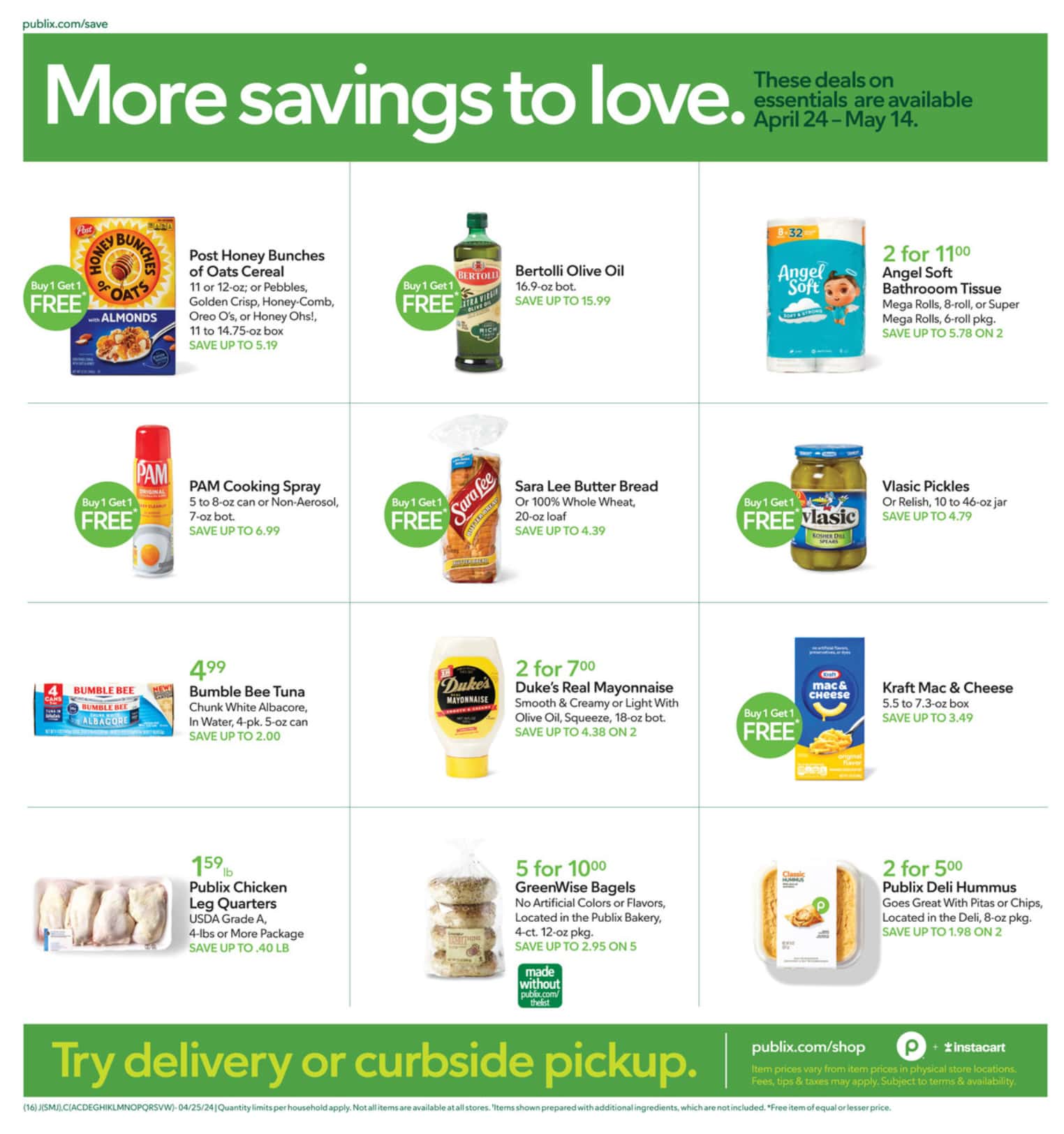 Publix Ad April 24 to April 30 2024