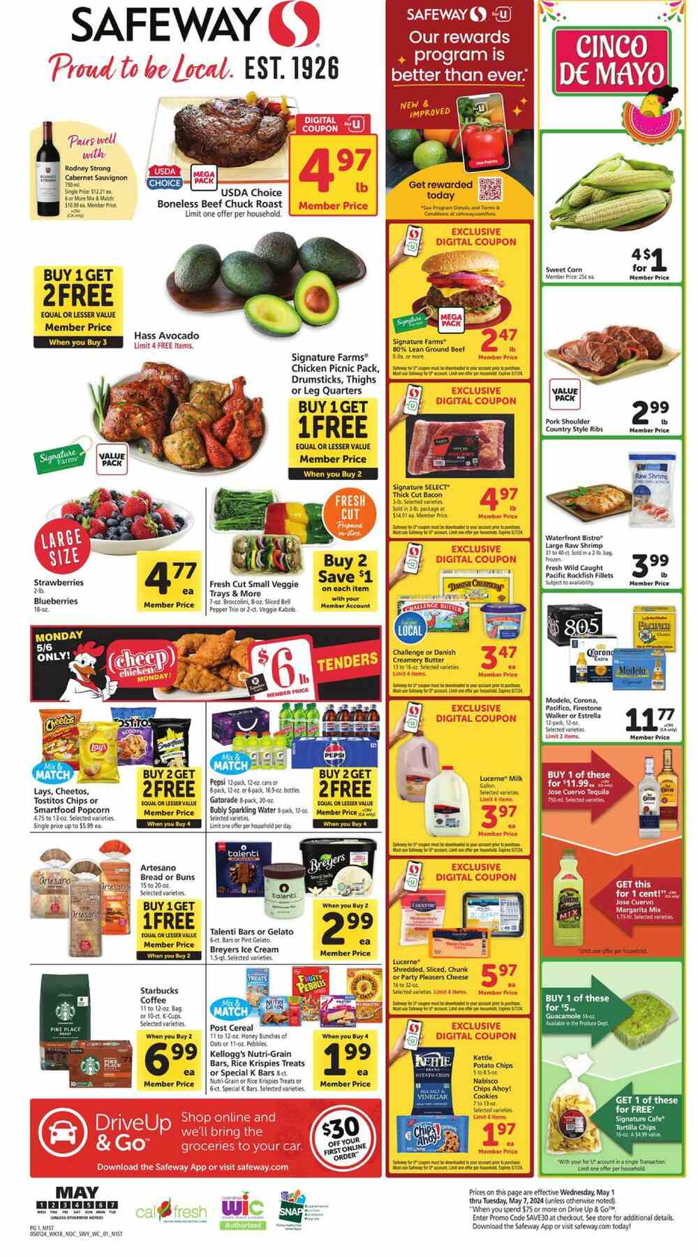 Safeway Weekly Ad May 1 to May 7 2024