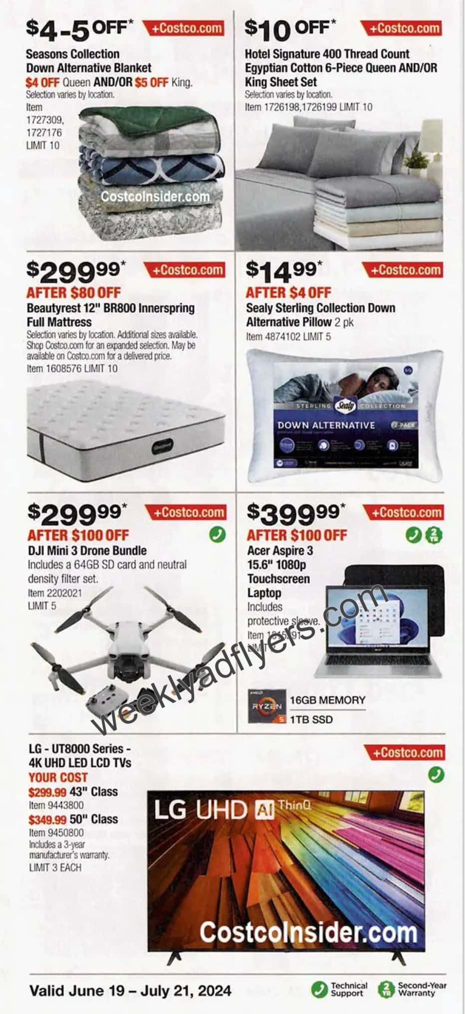 Costco Weekly Ad Deals June 19 to July 21, 2024