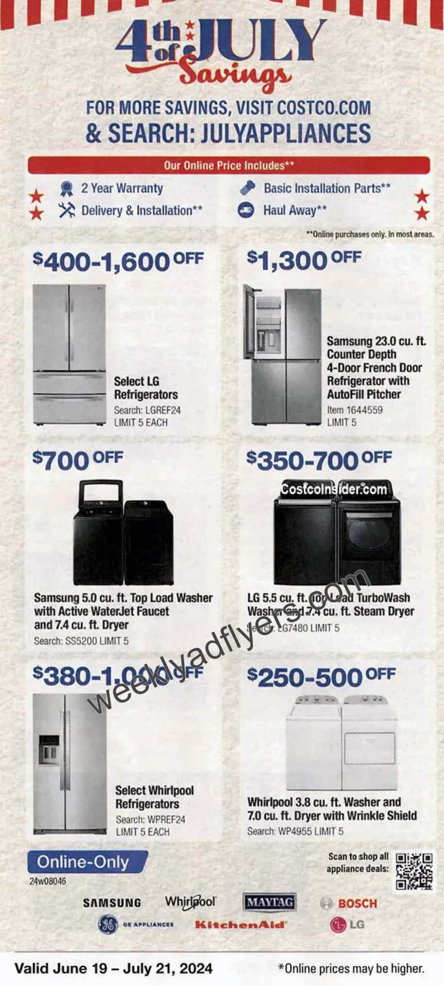 Costco Weekly Ad Deals June 19 to July 21, 2024