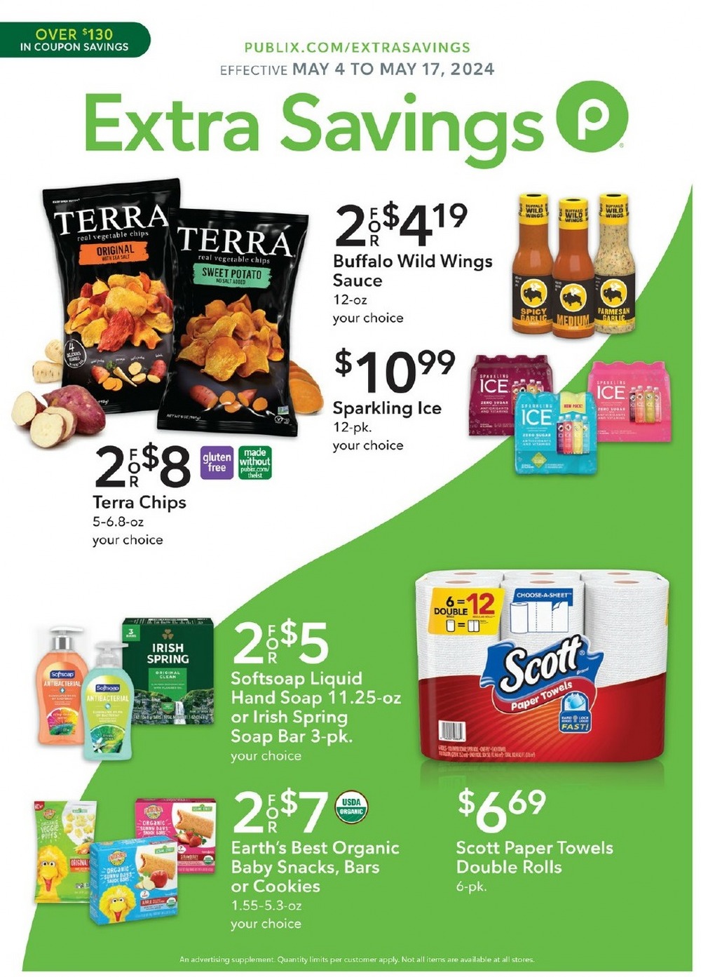 Publix Extra Savings Ad May 4 to May 17 2024